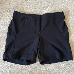 LANDS' END Black Hiking Shorts Size 6P